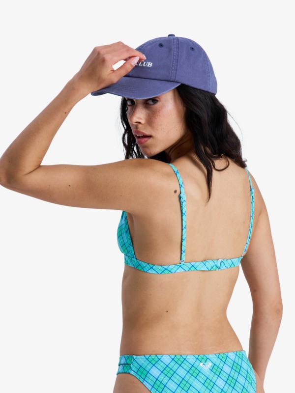 4 Printed Essentials - Triangle Bikini Top for Women Green ERJX305661 Roxy