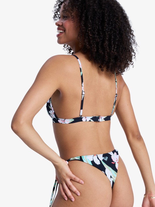 4 Printed Essentials - Triangel bikinitop voor Dames Black ERJX305661 Roxy