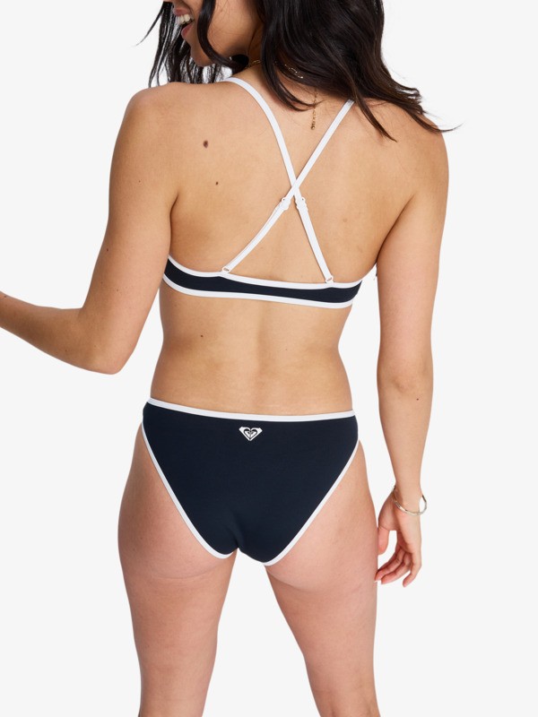 4 The Retro Essentials - Parte de cima de biqu&iacute;ni Bralette para Mulher Preto ERJX305663 Roxy