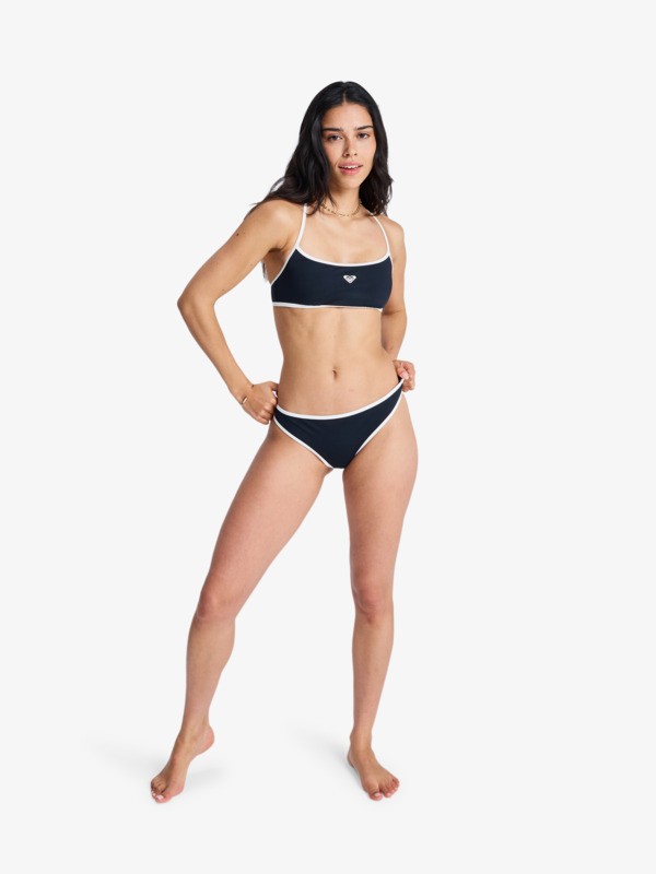 3 The Retro Essentials - Parte de cima de biqu&iacute;ni Bralette para Mulher Preto ERJX305663 Roxy