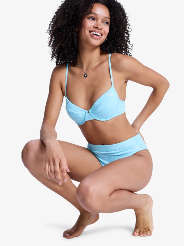 6 Roxy Palm Dreams - Parte de cima de biqu&iacute;ni com aro para Mulher Verde ERJX305667 Roxy