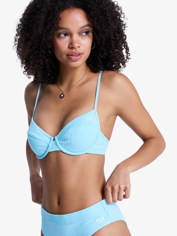 1 Roxy Palm Dreams - Parte de cima de biqu&iacute;ni com aro para Mulher Verde ERJX305667 Roxy