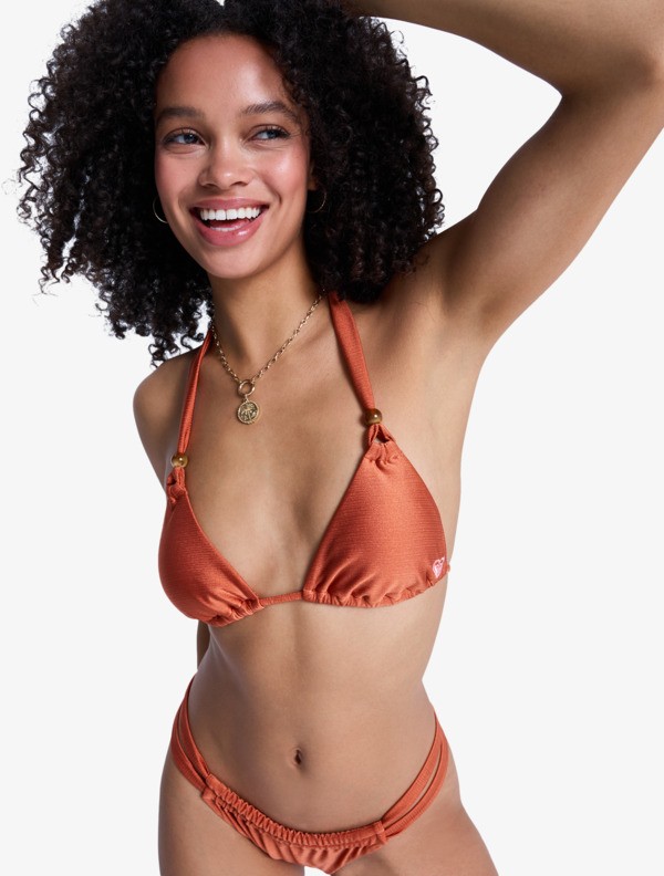 6 Beachside Bohemia - Haut de bikini triangle pour Femme Orange ERJX305673 Roxy