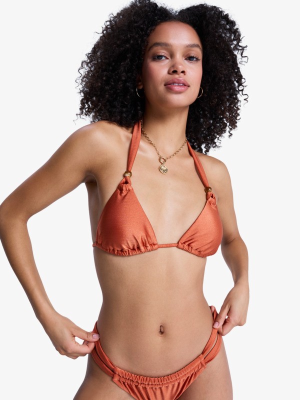 3 Beachside Bohemia - Haut de bikini triangle pour Femme Orange ERJX305673 Roxy