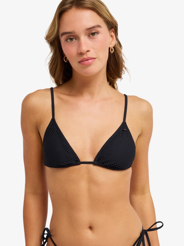 0 Roxy Island - Parte de cima de biqu&iacute;ni triangular para Mulher Preto ERJX305676 Roxy