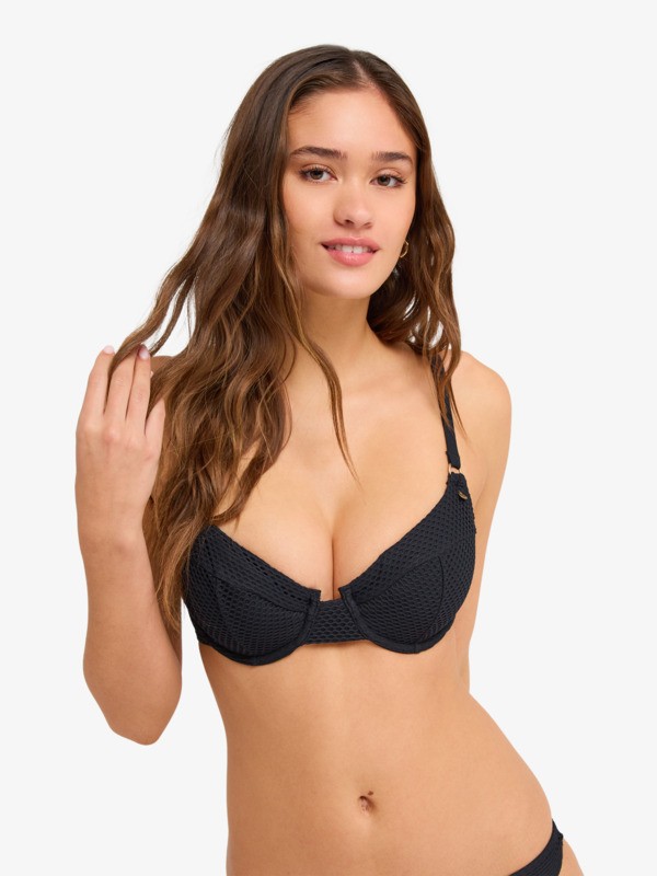 0 Roxy Island - Haut de bikini bonnet D &agrave; armatures pour Femme Noir ERJX305680 Roxy