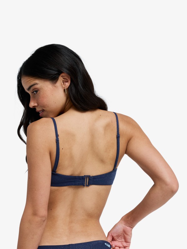 5 Roxy Shine - Bandeau Bikini Top for Women Blue ERJX305684 Roxy