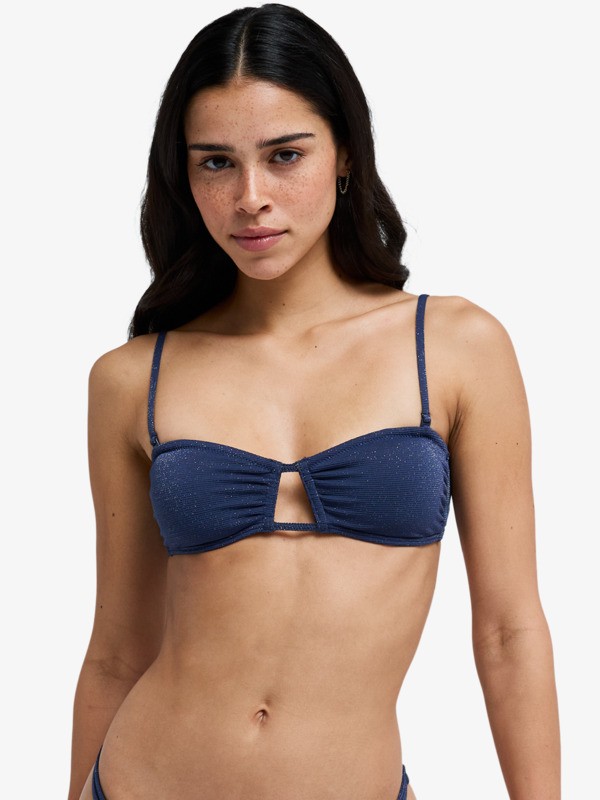 0 Roxy Shine - Bandeau Bikini Top for Women Blue ERJX305684 Roxy