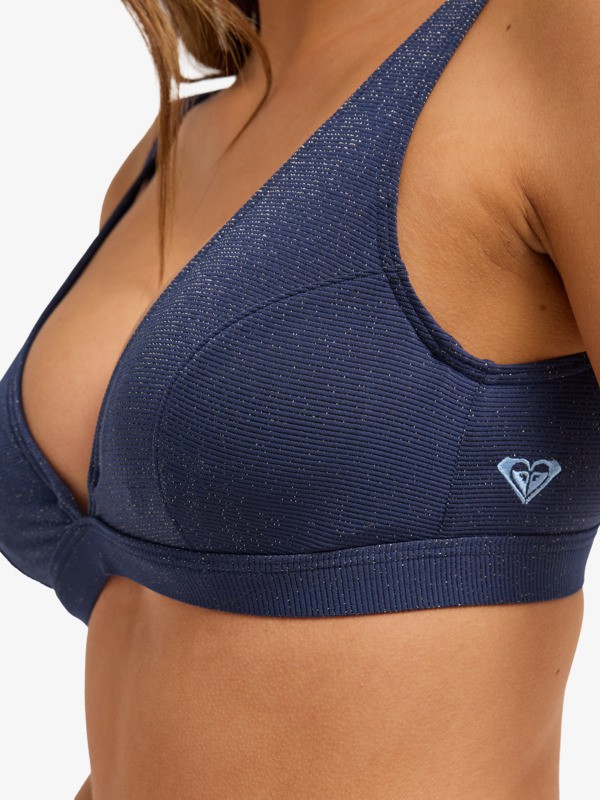 4 Roxy Shine - Underwired D-Cup Bikini Top for Women Blue ERJX305685 Roxy