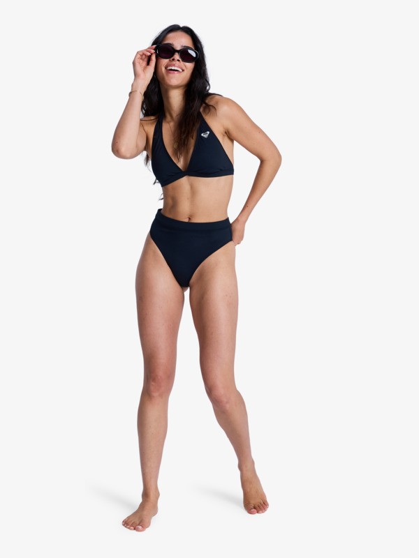 3 Solid Essentials - Triangle-Bikinioberteil für Frauen Schwarz ERJX305689 Roxy