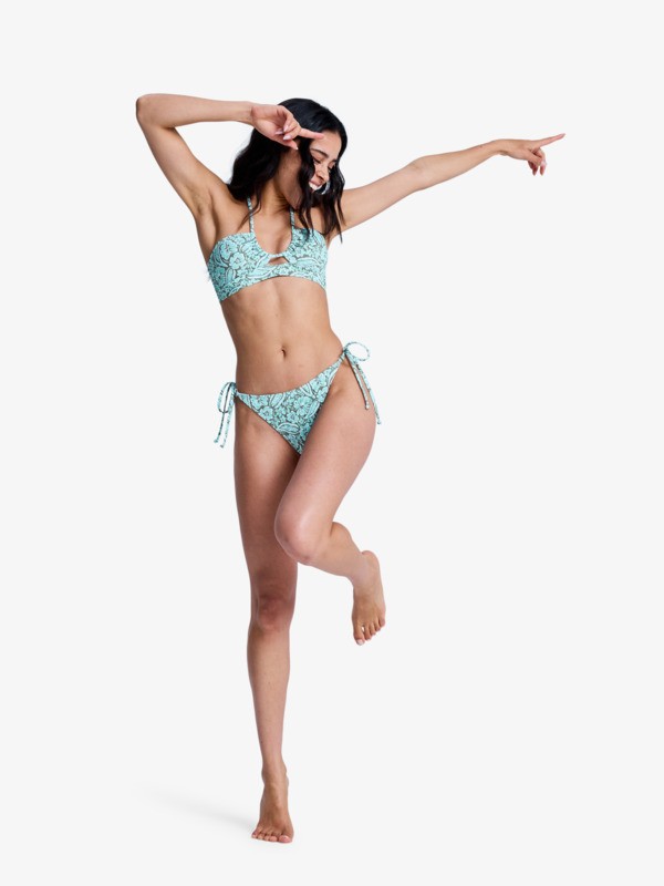 4 Wildside Paisley - Haut de bikini bandeau pour Femme Vert ERJX305710 Roxy