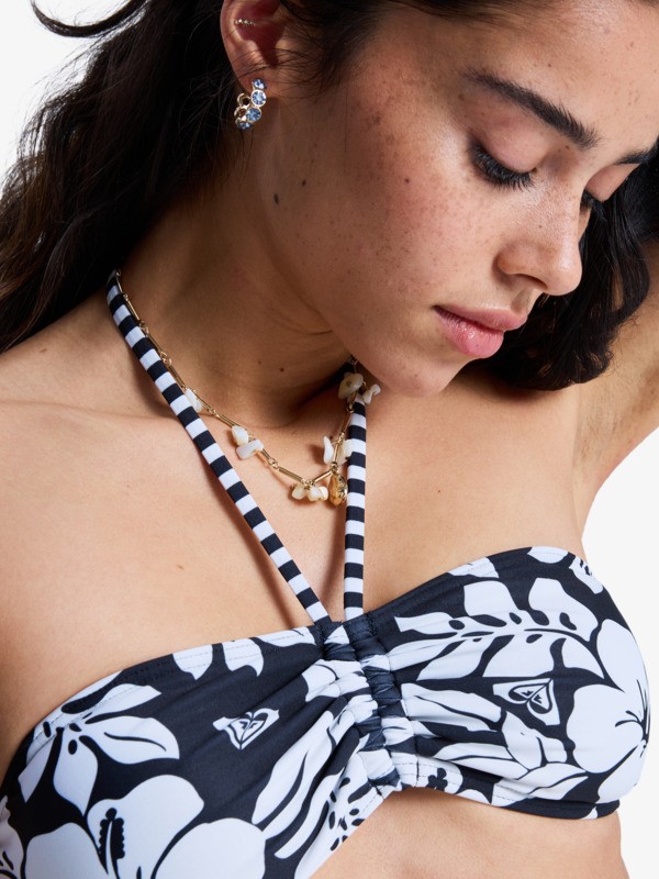 2 Summer Surf - Bandeau Bikini Top for Women Multi ERJX305712 Roxy