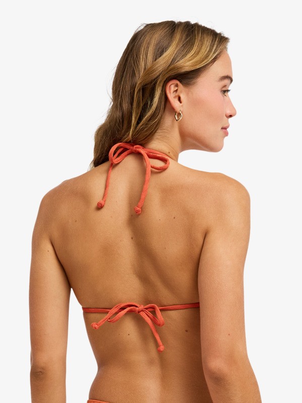 4 Current Coolness Tiki Tri - Reggiseno bikini triangolare da Donna Orange ERJX305735 Roxy