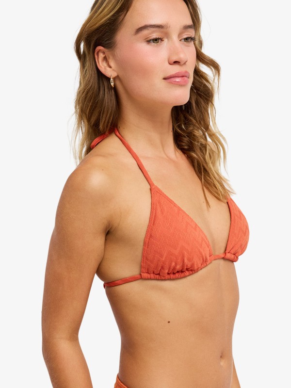 1 Current Coolness Tiki Tri - Reggiseno bikini triangolare da Donna Orange ERJX305735 Roxy