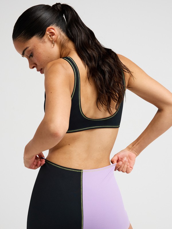 4 The Retro Essentials Sports Bra Violet ERJX305760 Roxy
