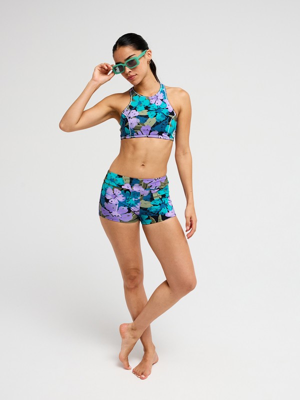2 Roxy Active Crop Top Purple ERJX305767 Roxy