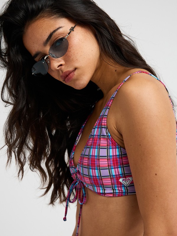 1 Tartan Times Elongated Tri Purple ERJX305781 Roxy