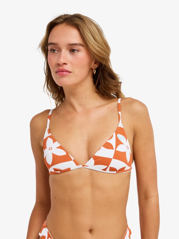 0 Hazy Days - Parte de cima de biqu&iacute;ni triangular para Mulher Laranja ERJX305785 Roxy