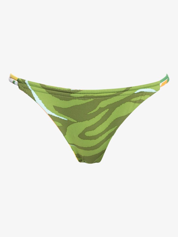 11 Wildflowers - Bas de bikini réversible couvrance mini pour Femme Vert ERJX404144 Roxy