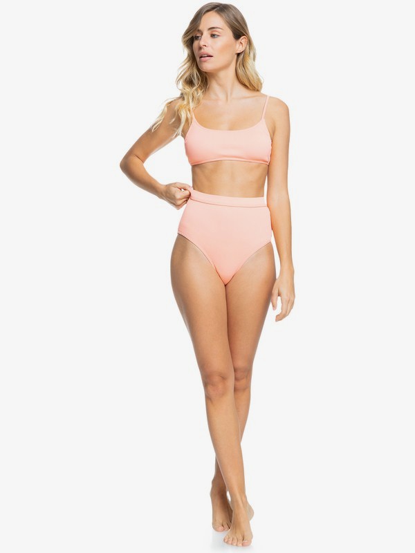 Pink high waisted bikini set online