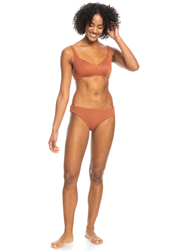 2 Roxy Love The Comber - Bragas de bikini hipster para mujer Marron ERJX404414 Roxy