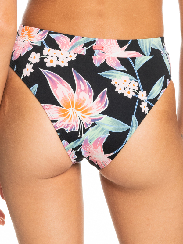 7 Printed Beach Classics - Braguita de bikini de cintura media para Mujer Negro ERJX404428 Roxy