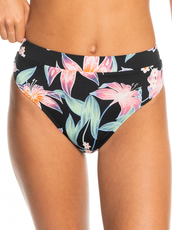 4 Printed Beach Classics - Braguita de bikini de cintura media para Mujer Negro ERJX404428 Roxy