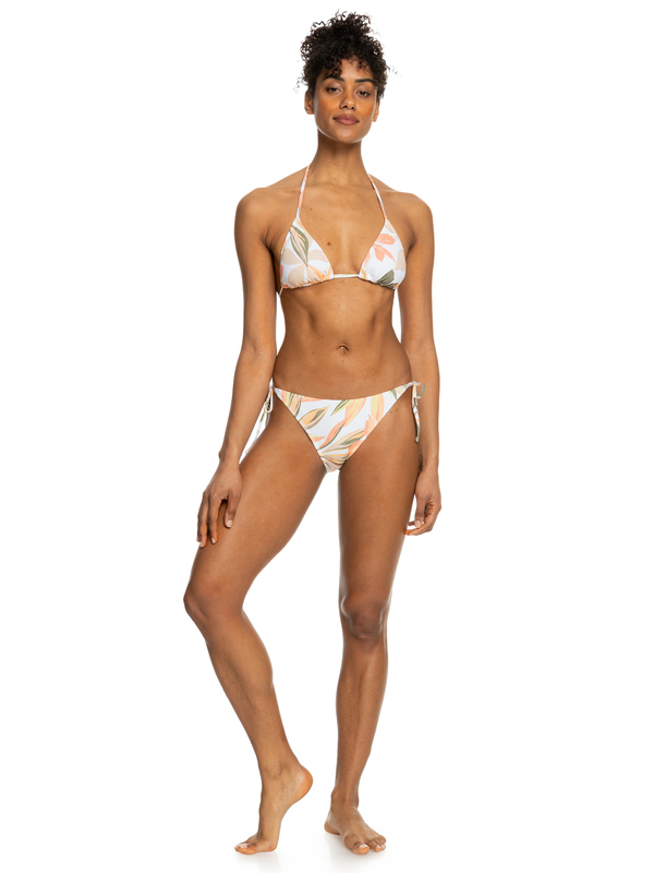 2 Printed Beach Classics - Tie-Side-Bikiniunterteil für Frauen Weiss ERJX404525 Roxy