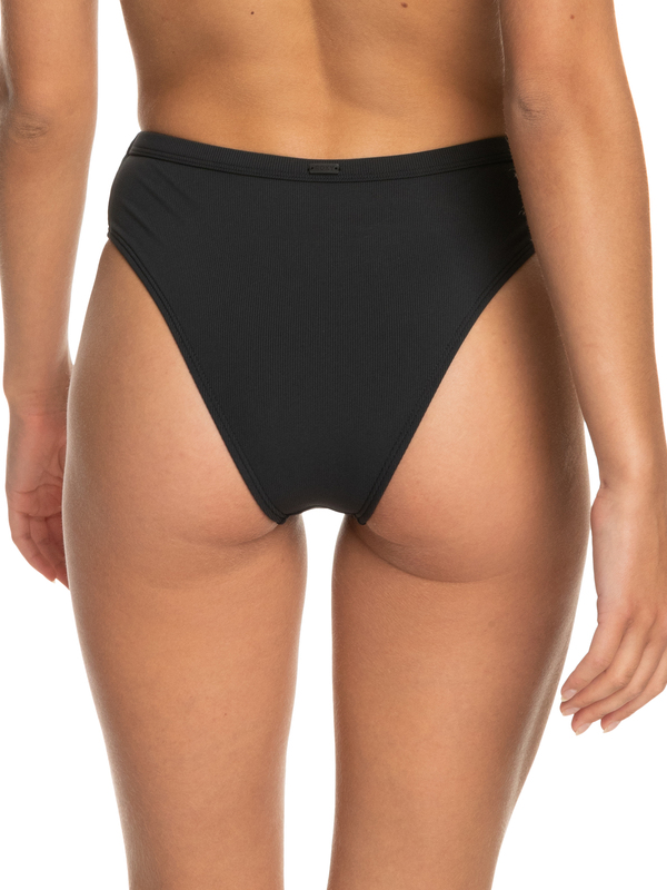 6 Roxy Pro The Backside - Braguita de bikini de cobertura moderada para Mujer Negro ERJX404647 Roxy