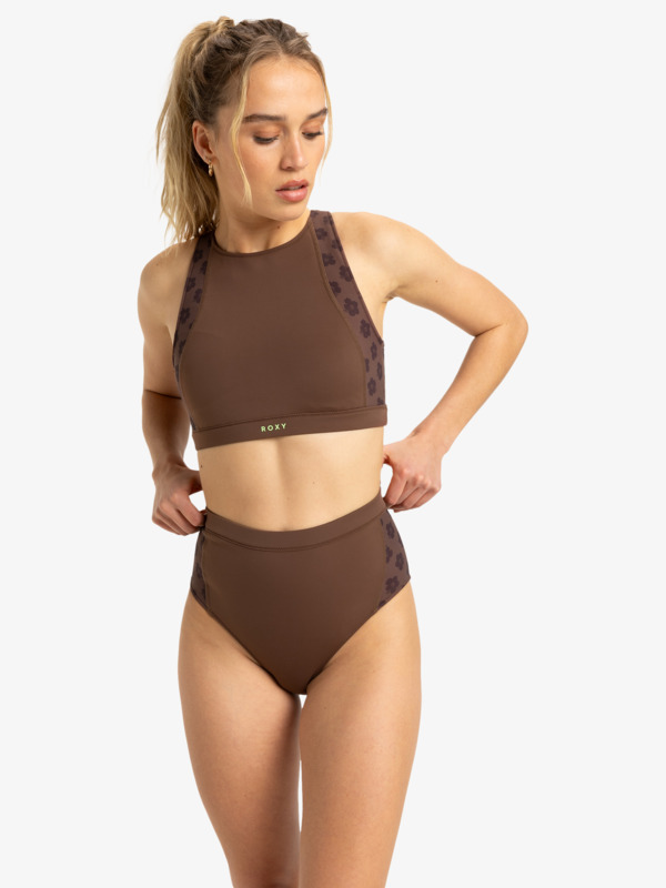 5 Roxy Pro Wave - Bragas de bikini hipster para mujer Marron ERJX404893 Roxy