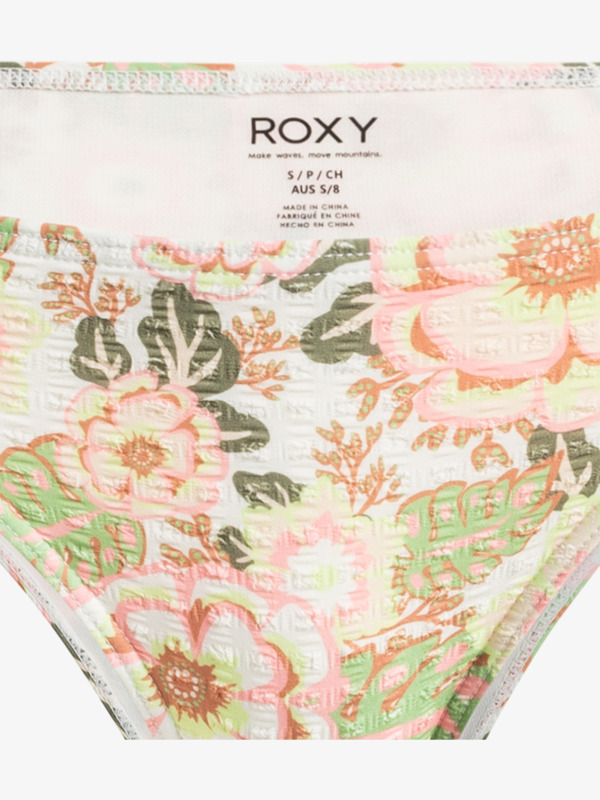 12 Canarias - Mutandina bikini con copertura media da Donna Green ERJX404914 Roxy