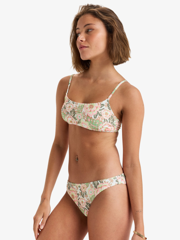 7 Canarias - Braguita de bikini de cobertura moderada para Mujer Verde ERJX404914 Roxy