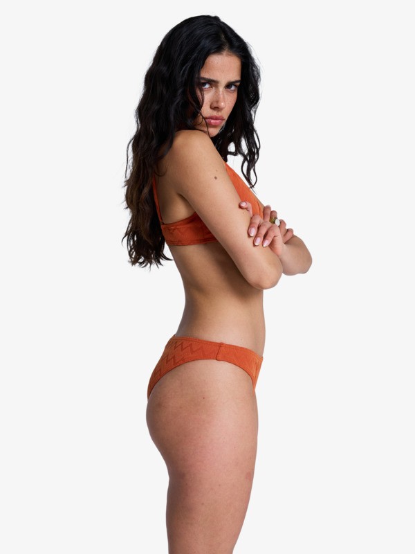 1 Current Coolness - Medium Coverage Bikini Bottoms for Women Orange ERJX404996 Roxy