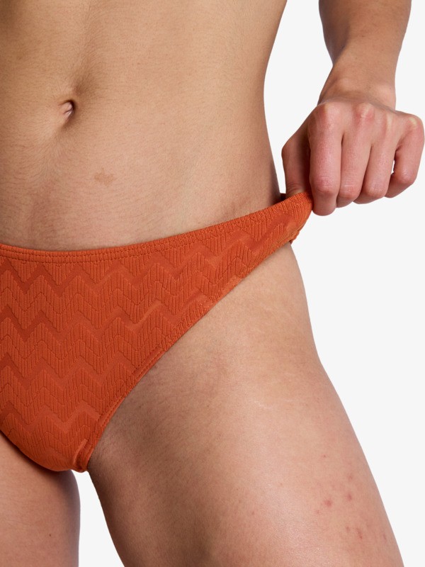 2 Current Coolness - Medium Coverage Bikini Bottoms for Women Orange ERJX404996 Roxy