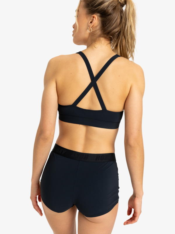 6 Roxy Active - Shorty-Fit Bikinihosen für Damen Schwarz ERJX405004 Roxy