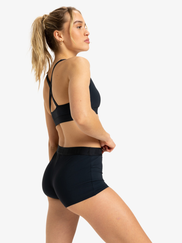 4 Roxy Active  - Bas de maillot de bain Shorty Femme Noir ERJX405004 Roxy