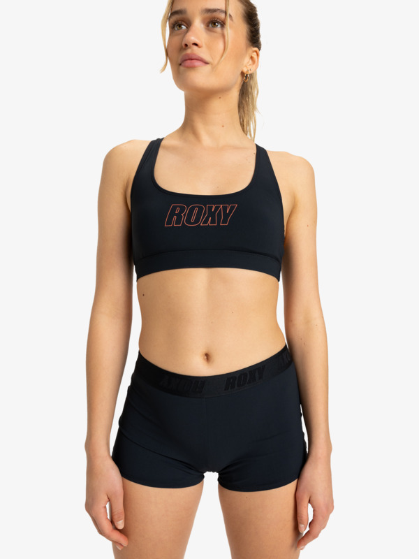 2 Roxy Active - Shorty bikinibroekje voor Dames Black ERJX405004 Roxy