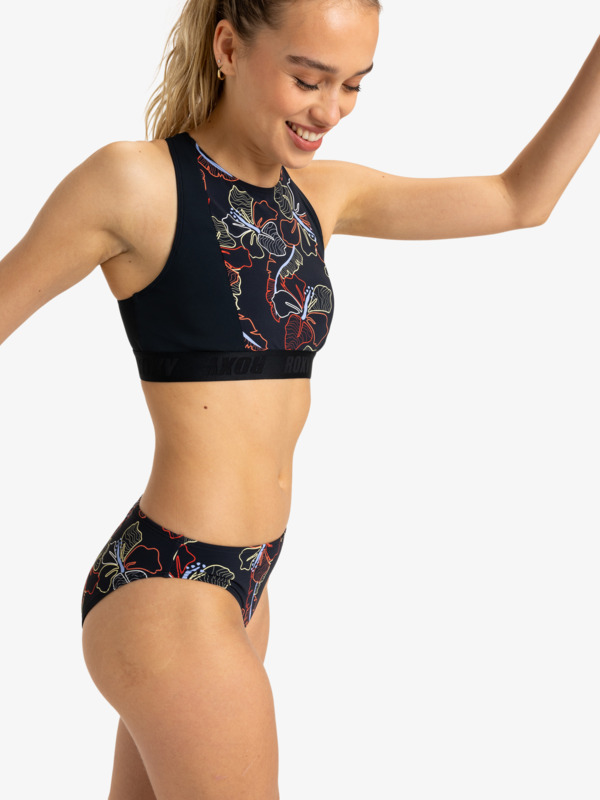 1 Roxy Active - Mittleren Po-Abdeckung Bikinihosen für Damen  ERJX405006 Roxy