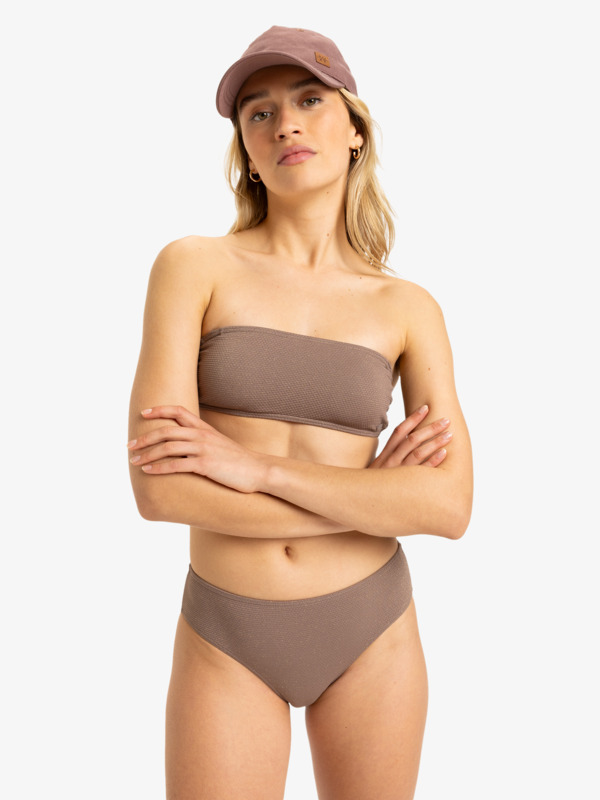 0 Lasca - Medium Coverage Bikini Bottoms for Women Brown ERJX405010 Roxy