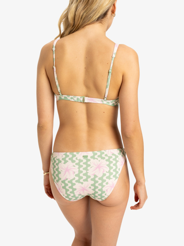 3 Hibiscus Daze  - Bas de maillot de bain emboîtant Femme Vert ERJX405013 Roxy