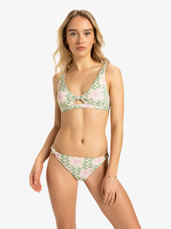 0 Hibiscus Daze  - Bas de maillot de bain emboîtant Femme Vert ERJX405013 Roxy