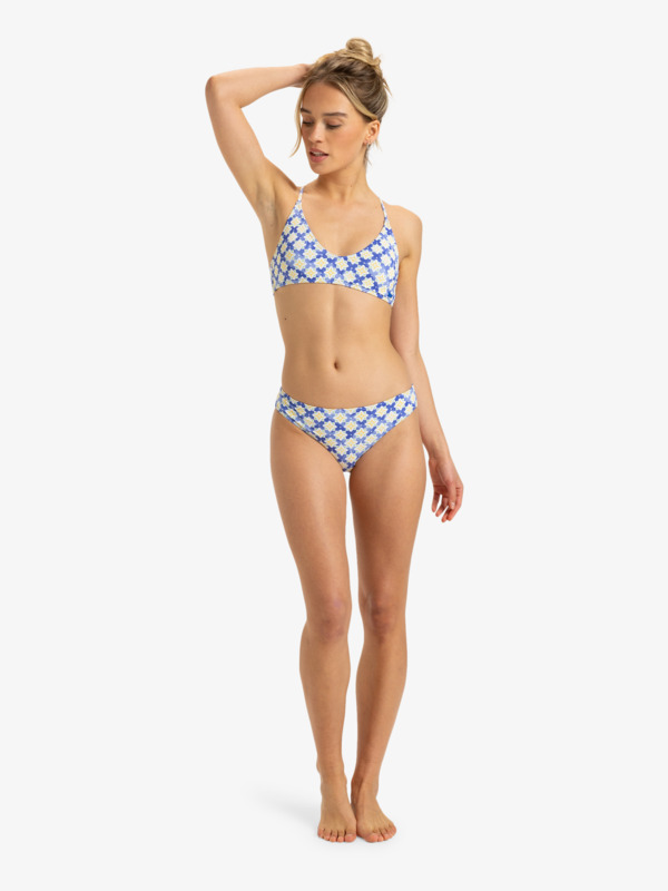 2 Artsy Tile - Mittleren Po-Abdeckung Bikinihosen für Damen Violett ERJX405038 Roxy