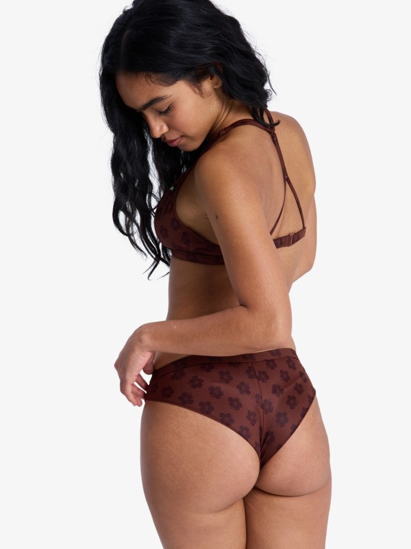 4 Roxy Pro - Cheeky Bikini Bottoms for Women Brown ERJX405041 Roxy