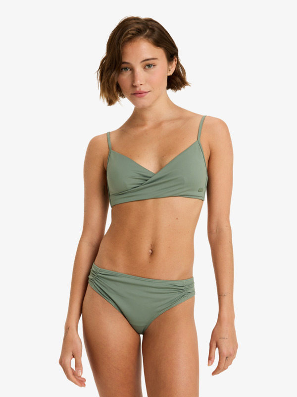 0 Beach Classics - Bragas de bikini hipster para mujer Verde ERJX405048 Roxy