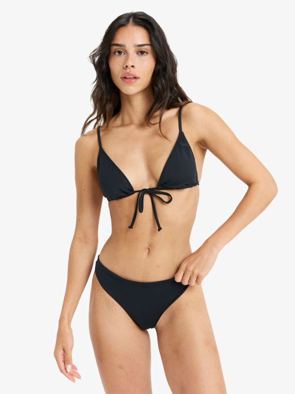 4 Beach Classics  - Bas de bikini coupe Tanga pour Femme Noir ERJX405050 Roxy