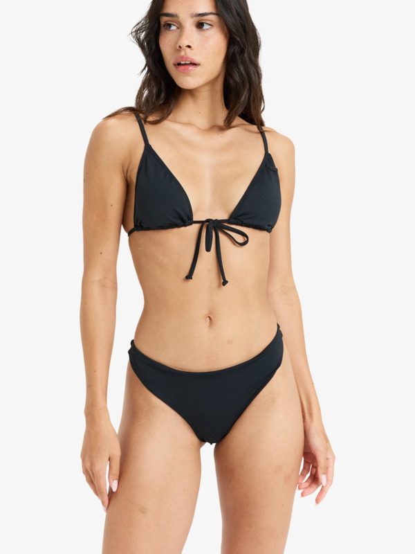 0 Beach Classics  - Bas de bikini coupe Tanga pour Femme Noir ERJX405050 Roxy