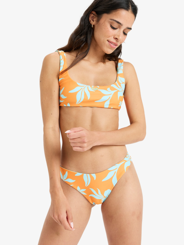 13 Hula Hibiscus - Parte de baixo de biquíni Cheeky para Mulher Branco ERJX405067 Roxy