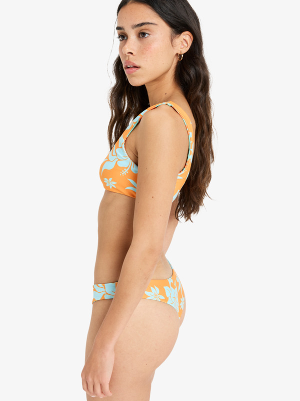 6 Hula Hibiscus - Parte de baixo de biquíni Cheeky para Mulher Branco ERJX405067 Roxy