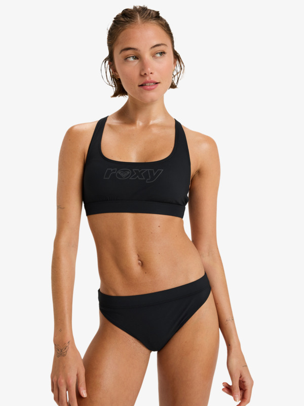 0 Roxy Active Bikini Sd - Parte de baixo de biquíni para mulher Preto ERJX405118 Roxy
