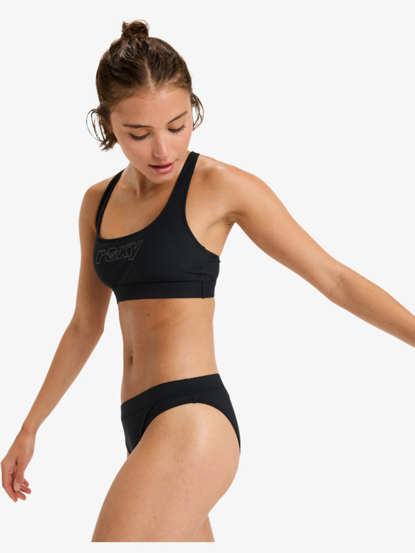 1 Roxy Active Bikini Sd - Parte de baixo de biquíni para mulher Preto ERJX405118 Roxy